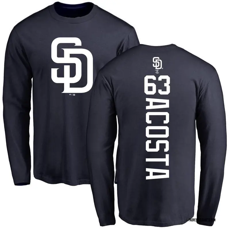 Men's Daison Acosta San Diego Padres Backer Long Sleeve T-Shirt - Navy