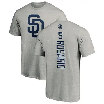 Men's Eguy Rosario San Diego Padres Backer T-Shirt - Ash
