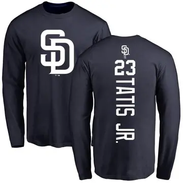 Men's Fernando Tatis Jr. San Diego Padres Backer Long Sleeve T-Shirt - Navy