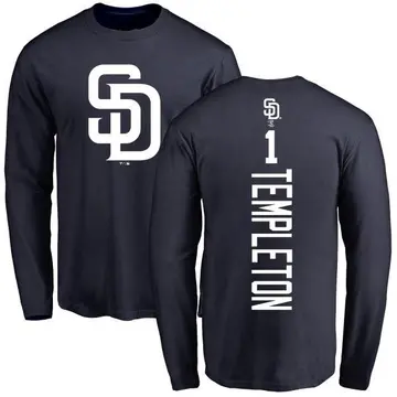 Men's Garry Templeton San Diego Padres Backer Long Sleeve T-Shirt - Navy