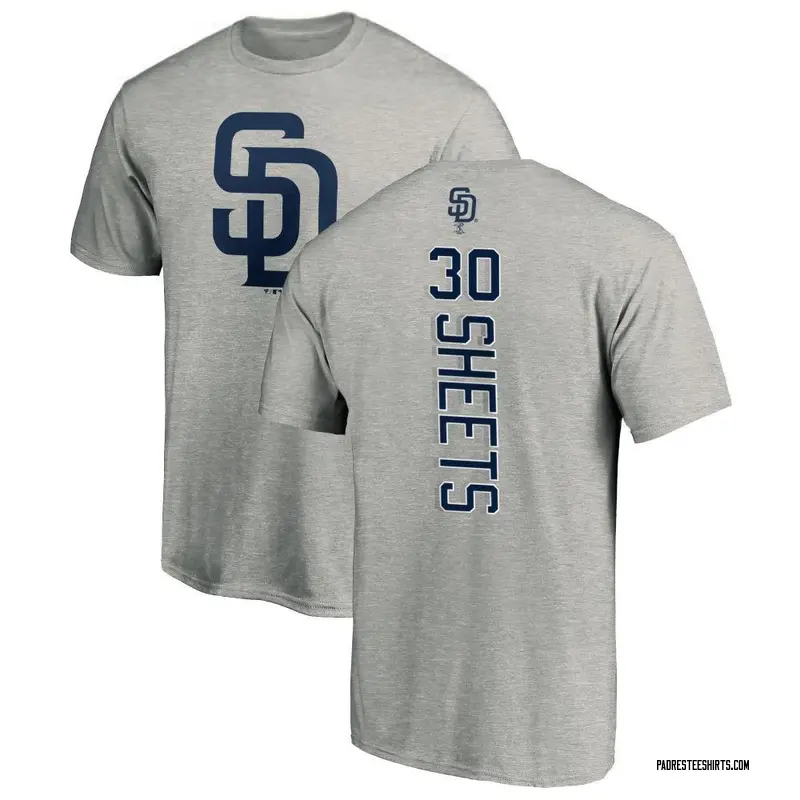 Men's Gavin Sheets San Diego Padres Backer T-Shirt - Ash