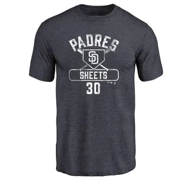 Men's Gavin Sheets San Diego Padres Base Runner Tri-Blend T-Shirt - Navy