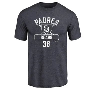 Men's JP Sears San Diego Padres Base Runner Tri-Blend T-Shirt - Navy