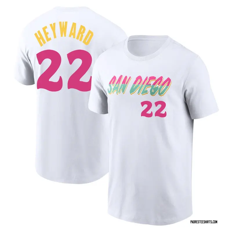 Men's Jason Heyward San Diego Padres White 2022 City Connect Name & Number T-Shirt