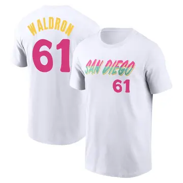 Men's Matt Waldron San Diego Padres White 2022 City Connect Name & Number T-Shirt
