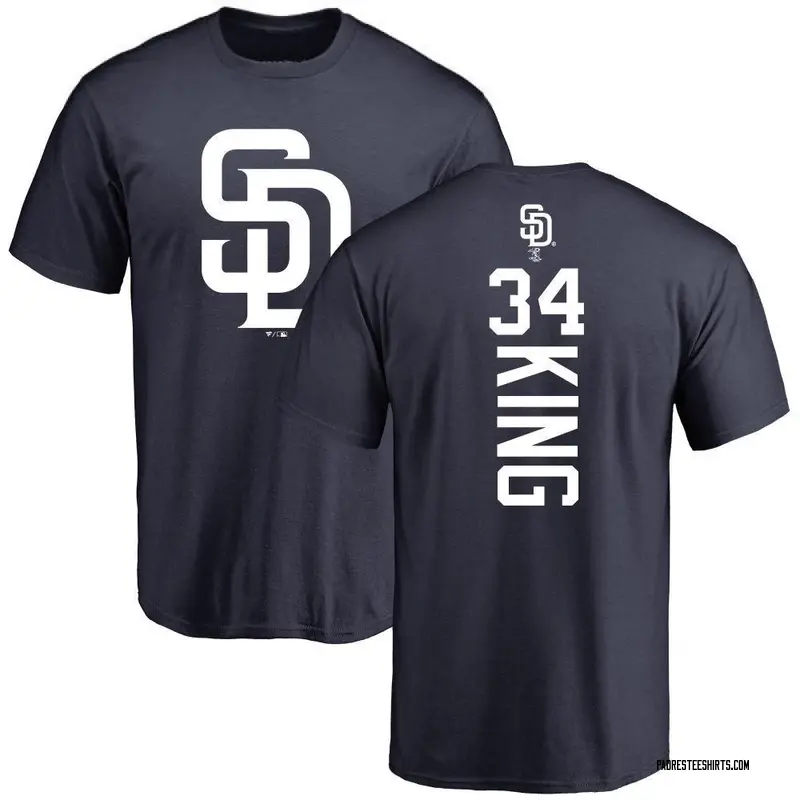 Men's Michael King San Diego Padres Backer T-Shirt - Navy
