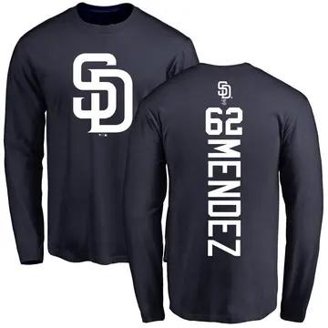 Men's Miguel Mendez San Diego Padres Backer Long Sleeve T-Shirt - Navy