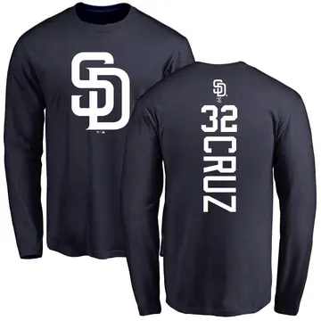 Men's Nelson Cruz San Diego Padres Backer Long Sleeve T-Shirt - Navy