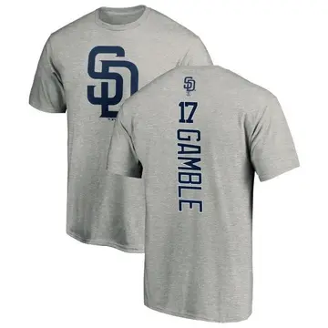 Men's Oscar Gamble San Diego Padres Backer T-Shirt - Ash