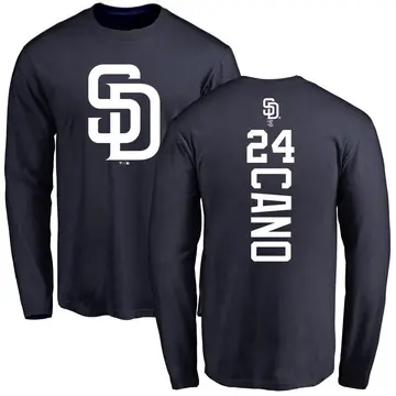Men's Robinson Cano San Diego Padres Backer Long Sleeve T-Shirt - Navy