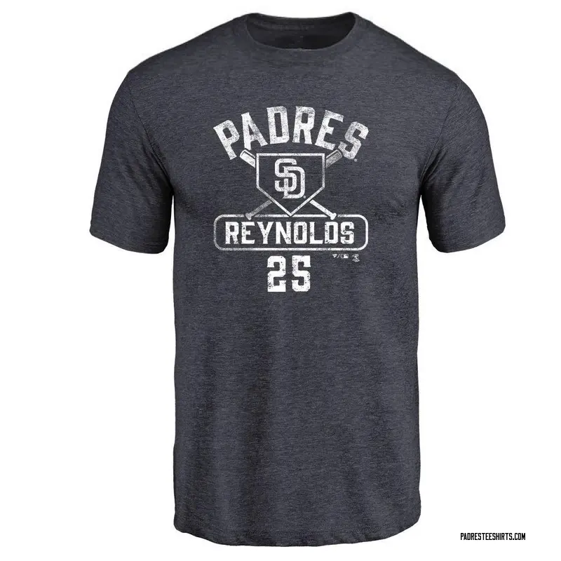 Men's Sean Reynolds San Diego Padres Base Runner Tri-Blend T-Shirt - Navy