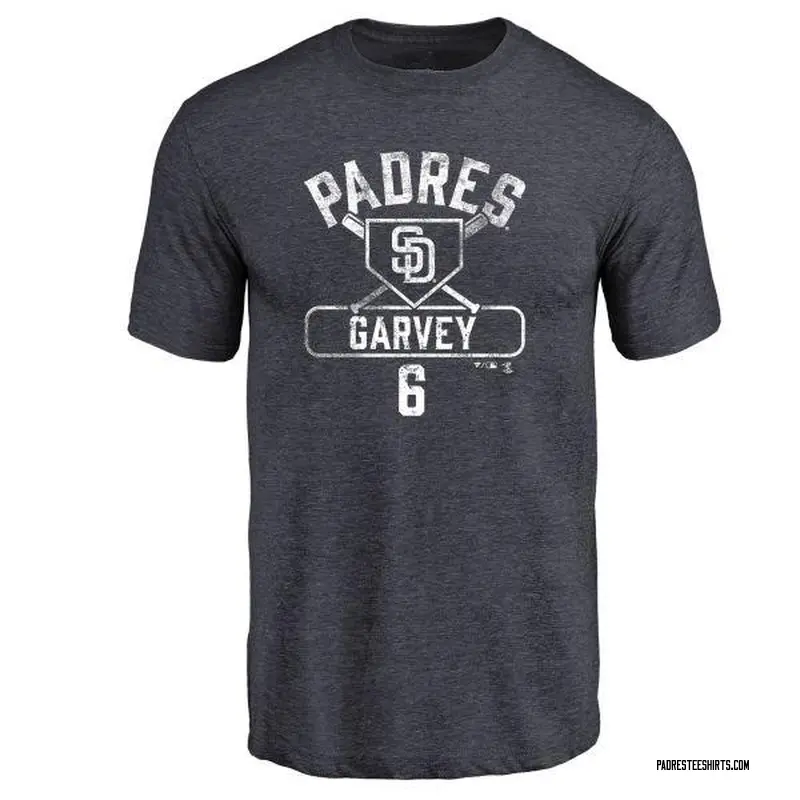 Men's Steve Garvey San Diego Padres Base Runner Tri-Blend T-Shirt - Navy