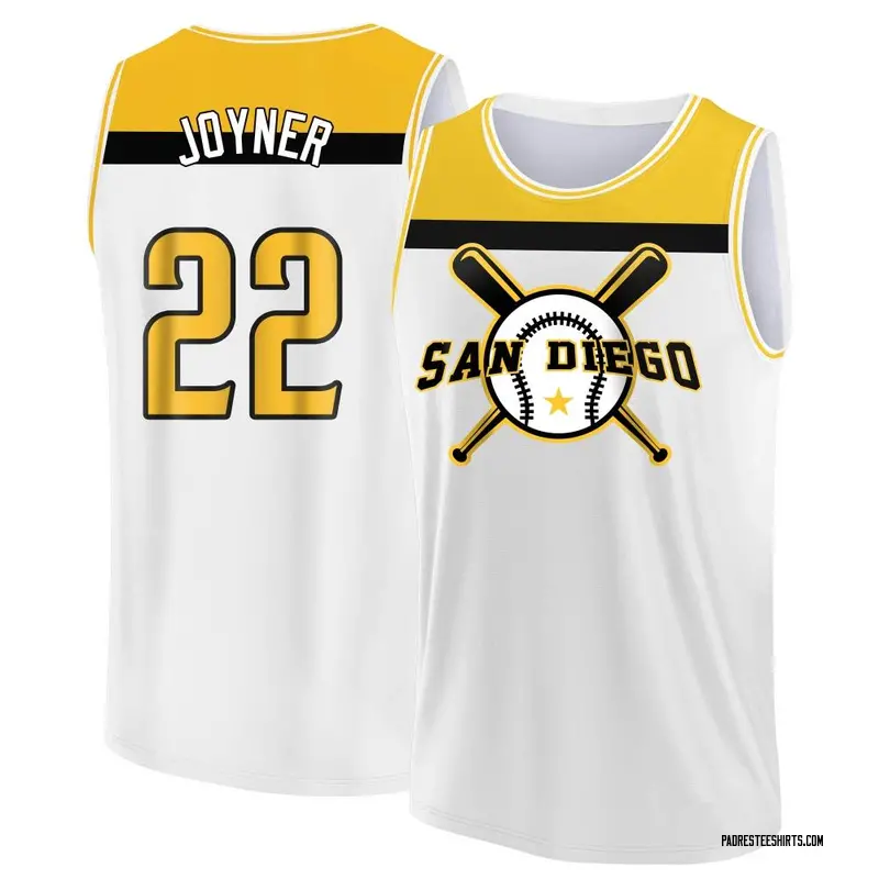 Men's Wally Joyner San Diego Padres White/Yellow Baseball Legend Tank Top