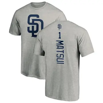 Men's Yuki Matsui San Diego Padres Backer T-Shirt - Ash