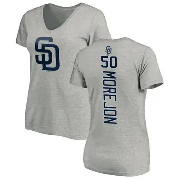 Women's Adrian Morejon San Diego Padres Backer Slim Fit T-Shirt - Ash