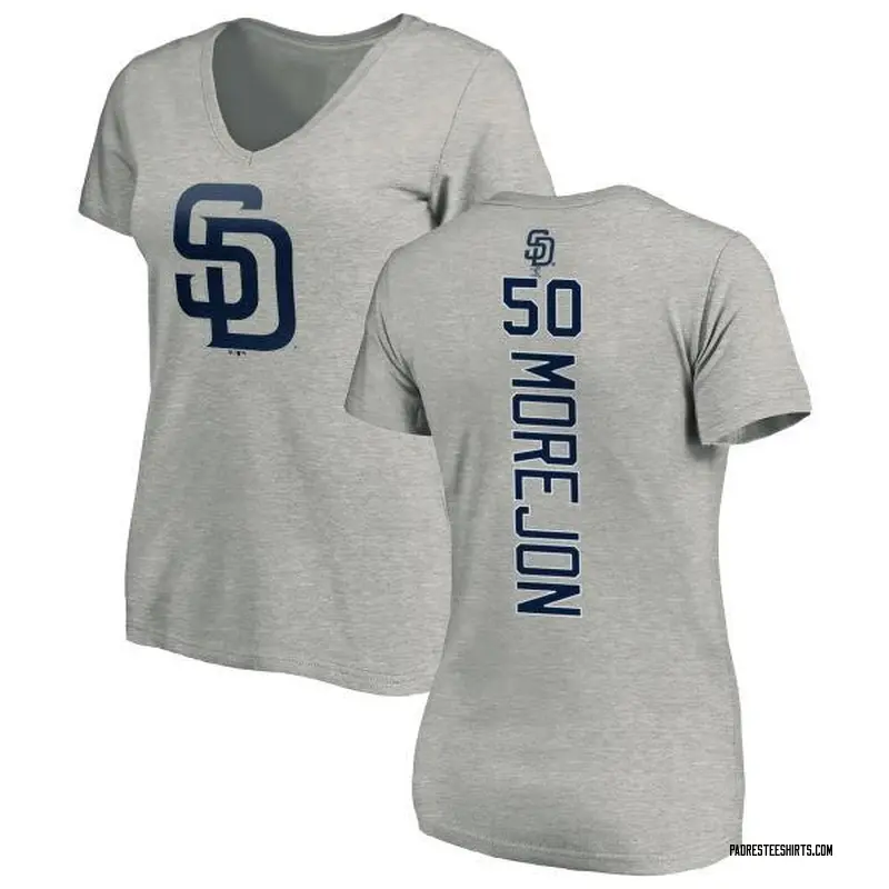 Women's Adrian Morejon San Diego Padres Backer Slim Fit T-Shirt - Ash