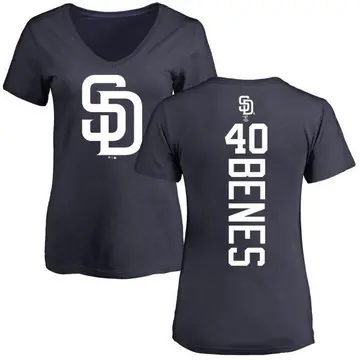 Women's Andy Benes San Diego Padres Backer Slim Fit T-Shirt - Navy