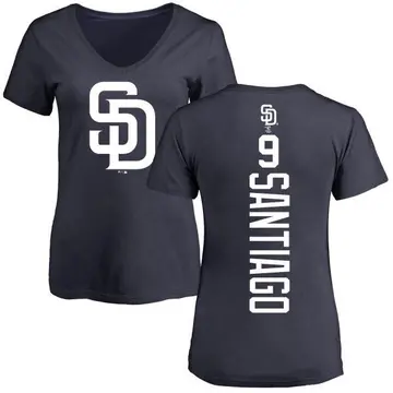 Women's Benito Santiago San Diego Padres Backer Slim Fit T-Shirt - Navy