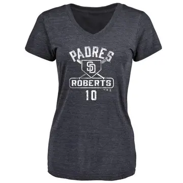 Women's Bip Roberts San Diego Padres Base Runner Tri-Blend T-Shirt - Navy