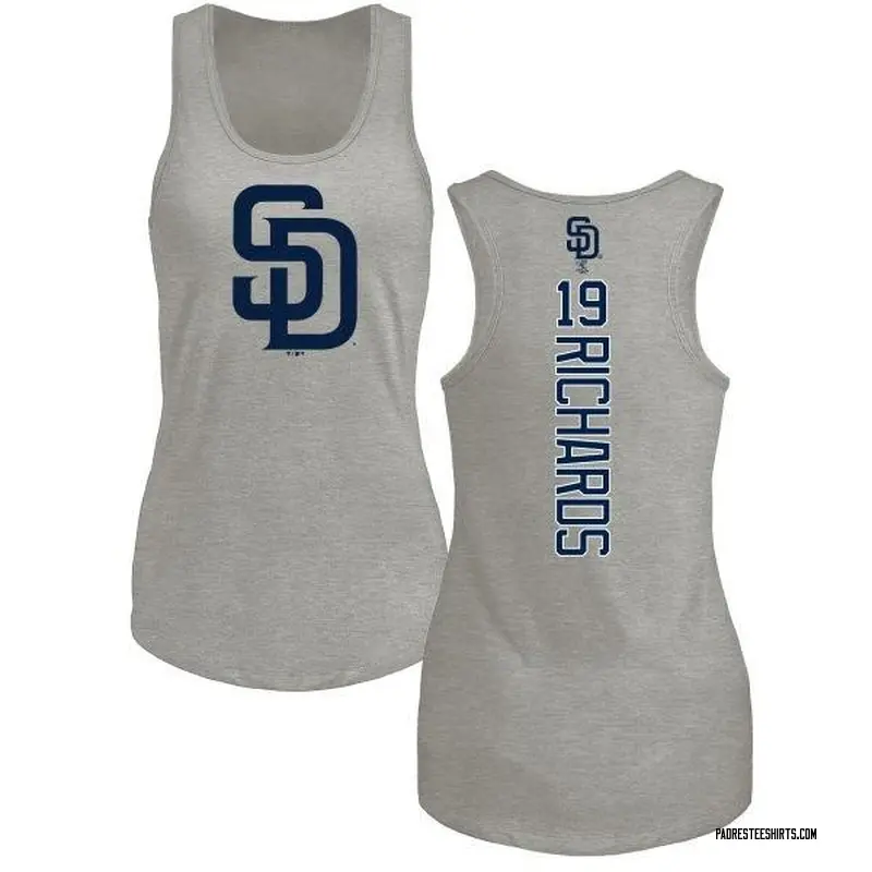 Women's Gene Richards San Diego Padres Backer Tri-Blend Tank Top - Ash