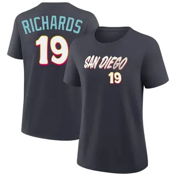 Women's Gene Richards San Diego Padres Navy 2026 City Connect Name & Number T-Shirt