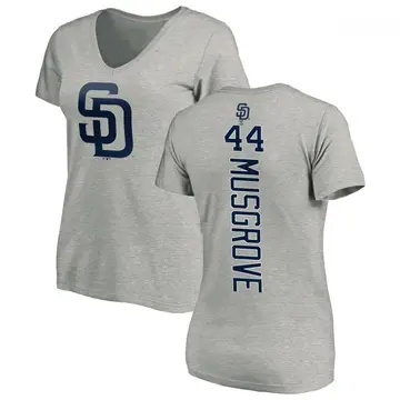 Women's Joe Musgrove San Diego Padres Backer Slim Fit T-Shirt - Ash