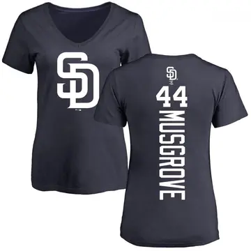 Women's Joe Musgrove San Diego Padres Backer Slim Fit T-Shirt - Navy