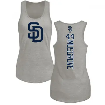 Women's Joe Musgrove San Diego Padres Backer Tri-Blend Tank Top - Ash