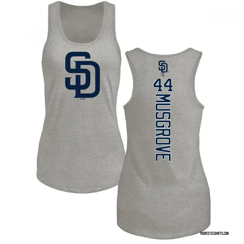 Women's Joe Musgrove San Diego Padres Backer Tri-Blend Tank Top - Ash