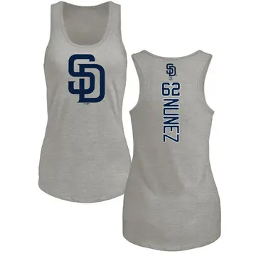 Women's Juan Nunez San Diego Padres Backer Tri-Blend Tank Top - Ash