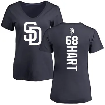 Women's Kyle Hart San Diego Padres Backer Slim Fit T-Shirt - Navy
