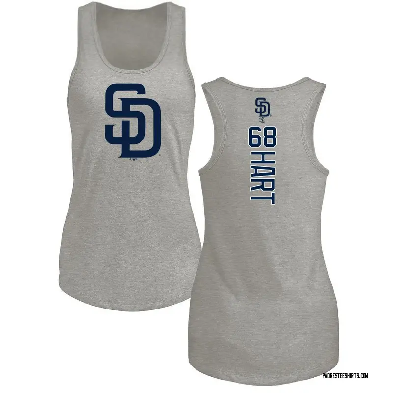 Women's Kyle Hart San Diego Padres Backer Tri-Blend Tank Top - Ash