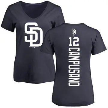 Women's Luis Campusano San Diego Padres Backer Slim Fit T-Shirt - Navy