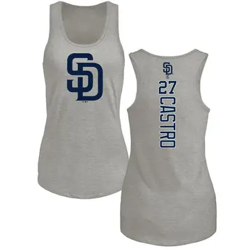 Women's Manuel Castro San Diego Padres Backer Tri-Blend Tank Top - Ash