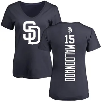 Women's Martin Maldonado San Diego Padres Backer Slim Fit T-Shirt - Navy