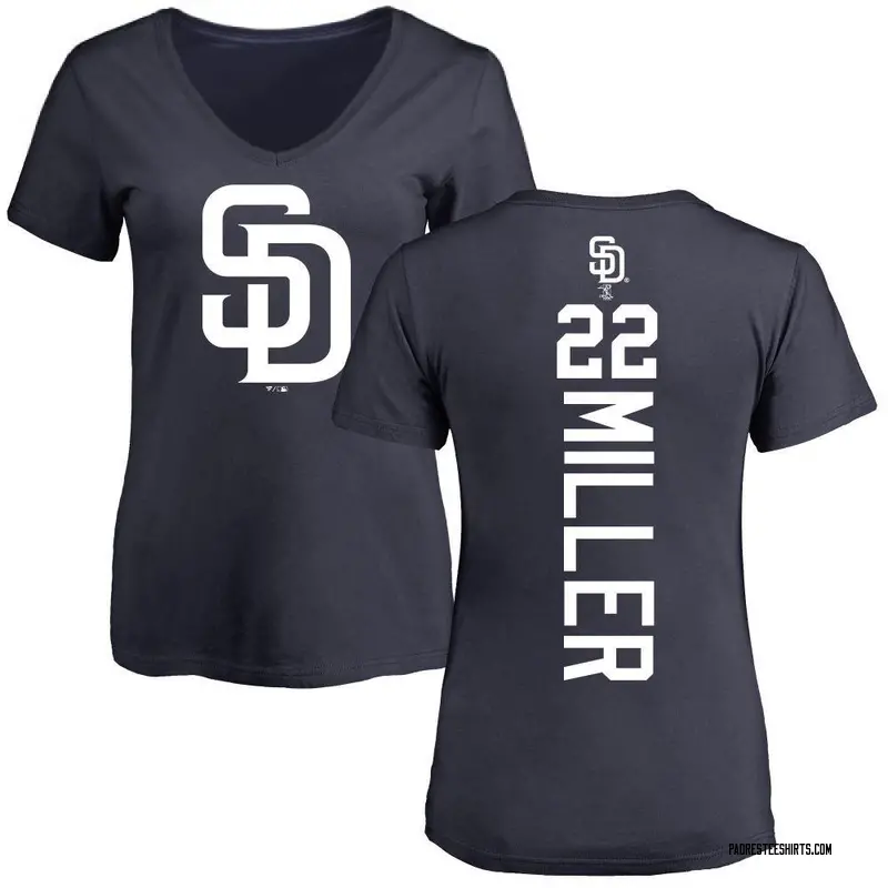 Women's Mason Miller San Diego Padres Backer Slim Fit T-Shirt - Navy