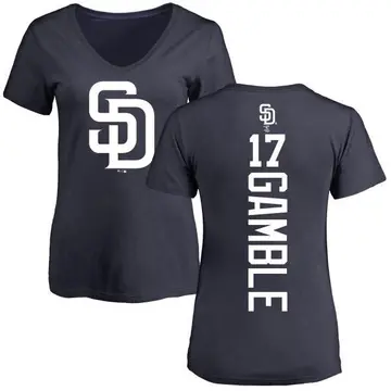 Women's Oscar Gamble San Diego Padres Backer Slim Fit T-Shirt - Navy