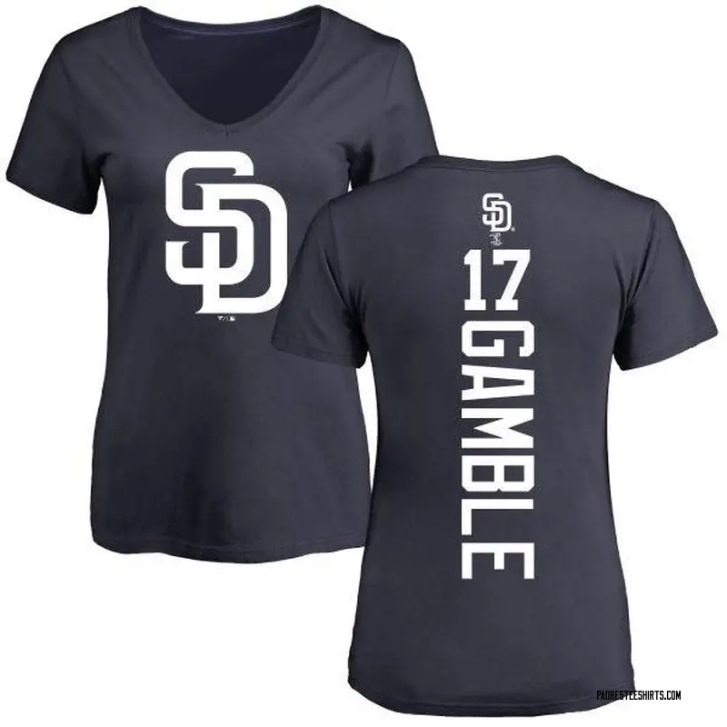 Women's Oscar Gamble San Diego Padres Backer Slim Fit T-Shirt - Navy