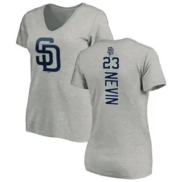 Women's Phil Nevin San Diego Padres Backer Slim Fit T-Shirt - Ash