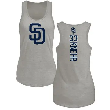 Women's Reiss Knehr San Diego Padres Backer Tri-Blend Tank Top - Ash