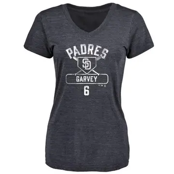 Women's Steve Garvey San Diego Padres Base Runner Tri-Blend T-Shirt - Navy