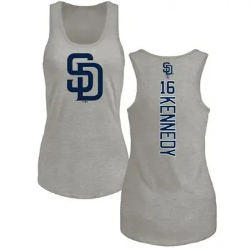 Women's Terry Kennedy San Diego Padres Backer Tri-Blend Tank Top - Ash