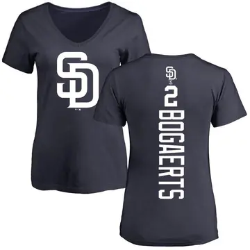 Women's Xander Bogaerts San Diego Padres Backer Slim Fit T-Shirt - Navy
