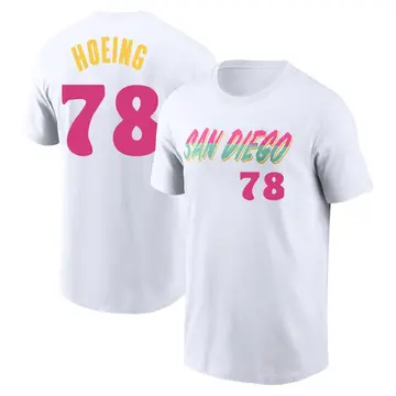 Youth Bryan Hoeing San Diego Padres White 2022 City Connect Name & Number T-Shirt