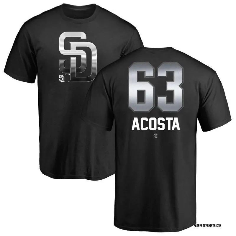 Youth Daison Acosta San Diego Padres Midnight Mascot T-Shirt - Black
