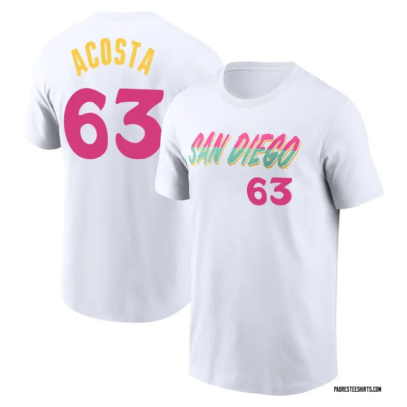 Youth Daison Acosta San Diego Padres White 2022 City Connect Name & Number T-Shirt