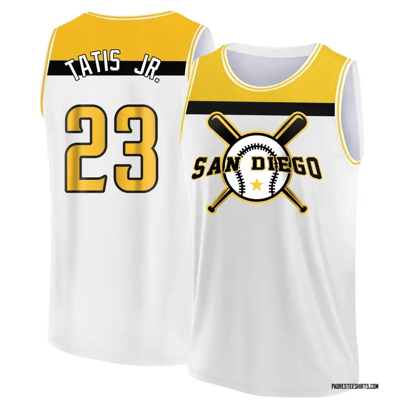 Youth Fernando Tatis Jr. San Diego Padres White/Yellow Baseball Legend Tank Top