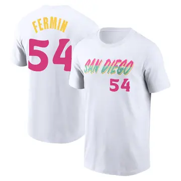 Youth Freddy Fermin San Diego Padres White 2022 City Connect Name & Number T-Shirt