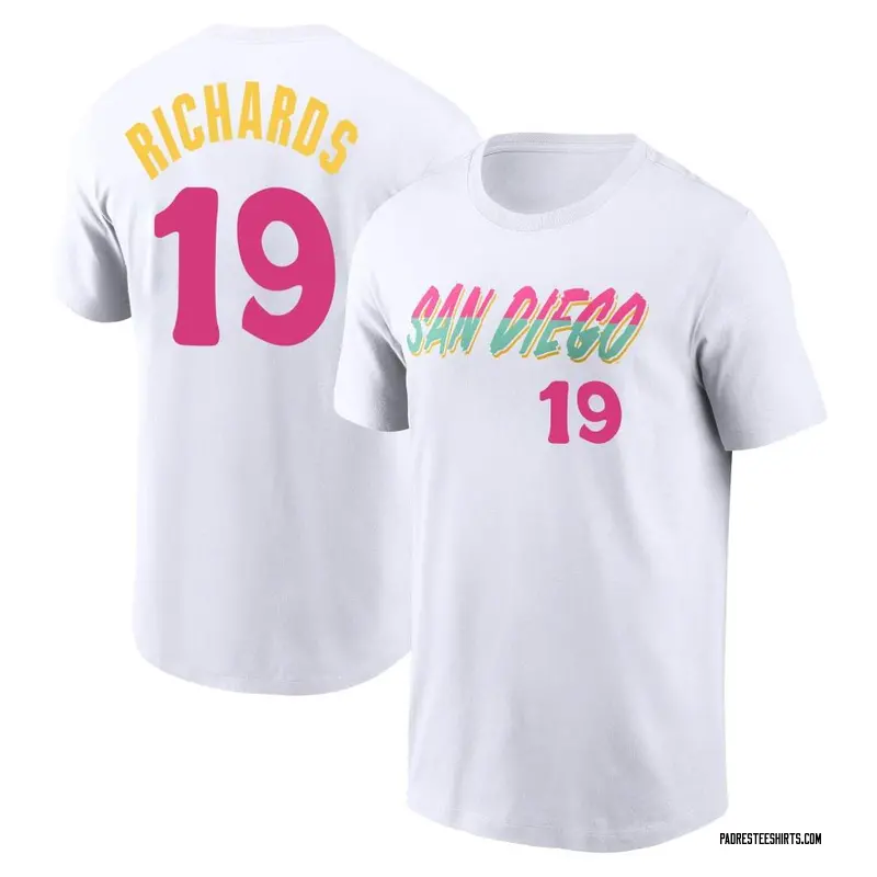 Youth Gene Richards San Diego Padres White 2022 City Connect Name & Number T-Shirt