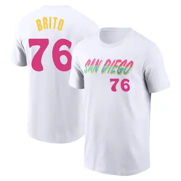 Youth Jhony Brito San Diego Padres White 2022 City Connect Name & Number T-Shirt